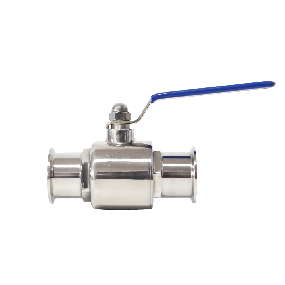 Food grade Ferrule Type For Homebrew Diary Product 2" 1" Inch 304 Stainless Steel Sanitary Ball Valve Tri Clamp 50.5-91mm
