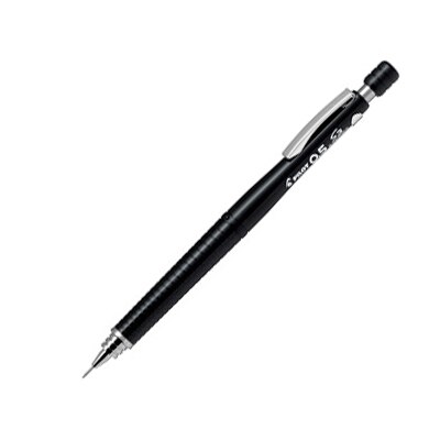 1 Piece PILOT 0.3 / 0.5mm Drawing Automatic Pencil HPS-30R with Rubber Head Test Activity Pencil: Black