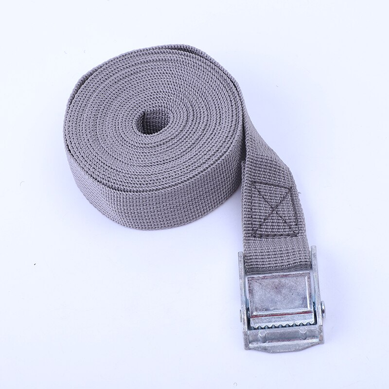 Corde de Tension de voiture de 2M, sangle fixe de cargaison, support de toit, sangles d'arrimage, ceinture d'attache à cliquet avec boucle, ceinture de rangement à cliquet: E