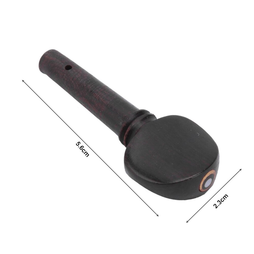 Ebony Violin Tuning Pegs Set Tuners with End Pin Set Fiddle Strings Instrument for Music Lovers Playing Accessories