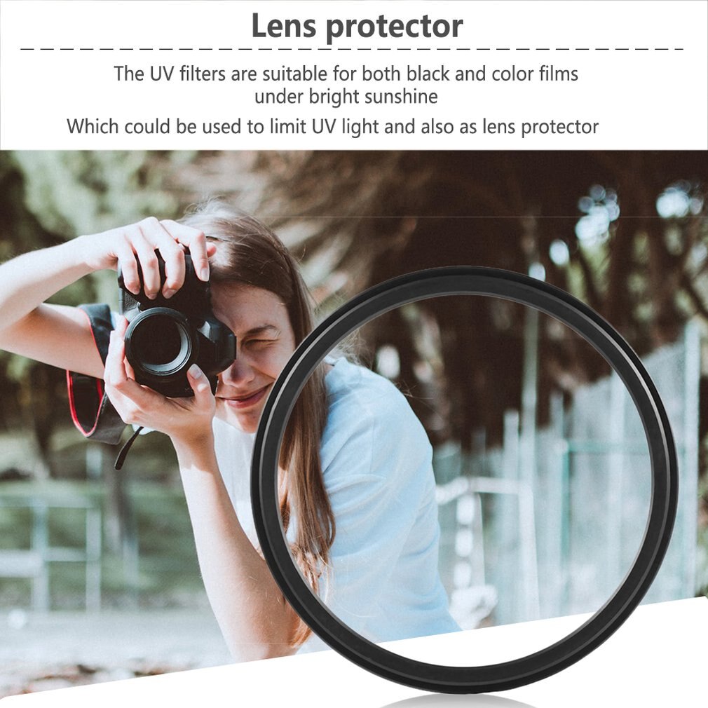 52mm/58mm/67mm Haze UV Filter Lens Protector Optics Glass & Metal Material with Metal Frame For DSLR SLR DC DV Cameras Lens