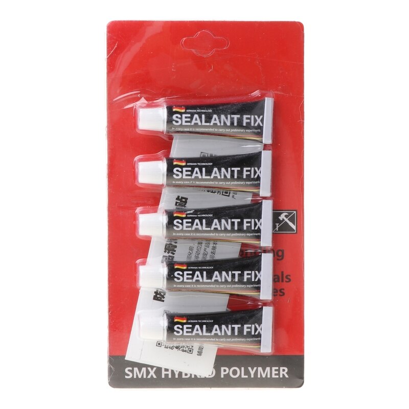 Pegamento de vidrio de polímero, sellador adhesivo de Metal, fijación de secado rápido, pegamento impermeable, 5 uds.