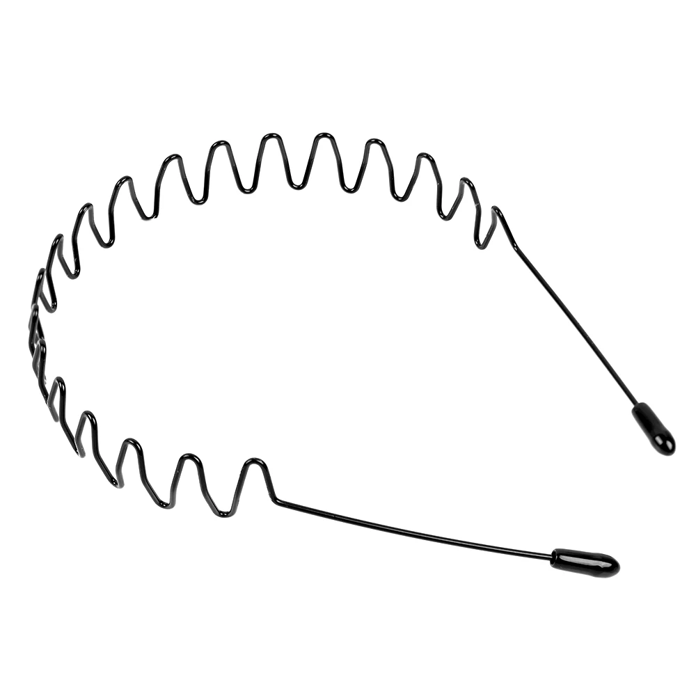 Unisex Black Wave Haarband Heren Dames Mode Golvend Haar Hoofd Hoepel Band Sport Hoofdband Haarband Hoofddeksels Haaraccessoires: Sky Blue