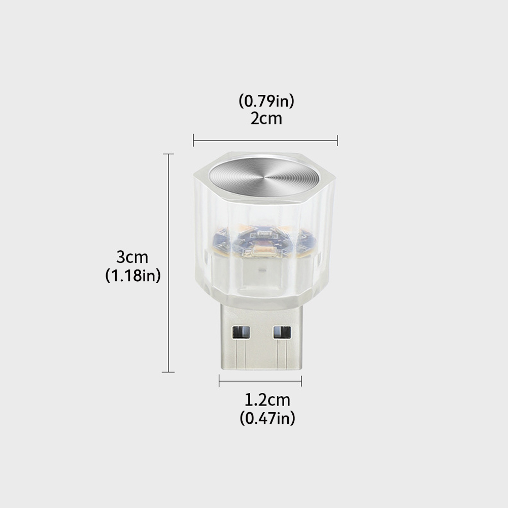 Bil usb ledet omgivelseslys billeselampe fargerik dekorativ lampe interiør atmosfære dekorasjoner lys tilbehør