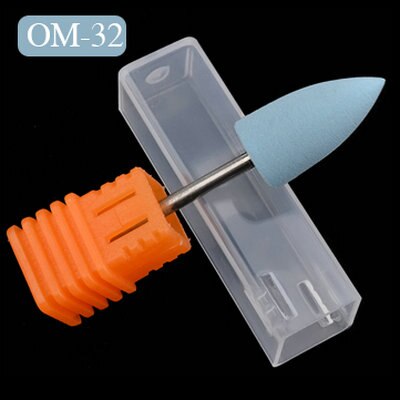 Fresa para máquina de manicura, brocas de silicona para uñas, accesorios para amoladora de uñas: OM32