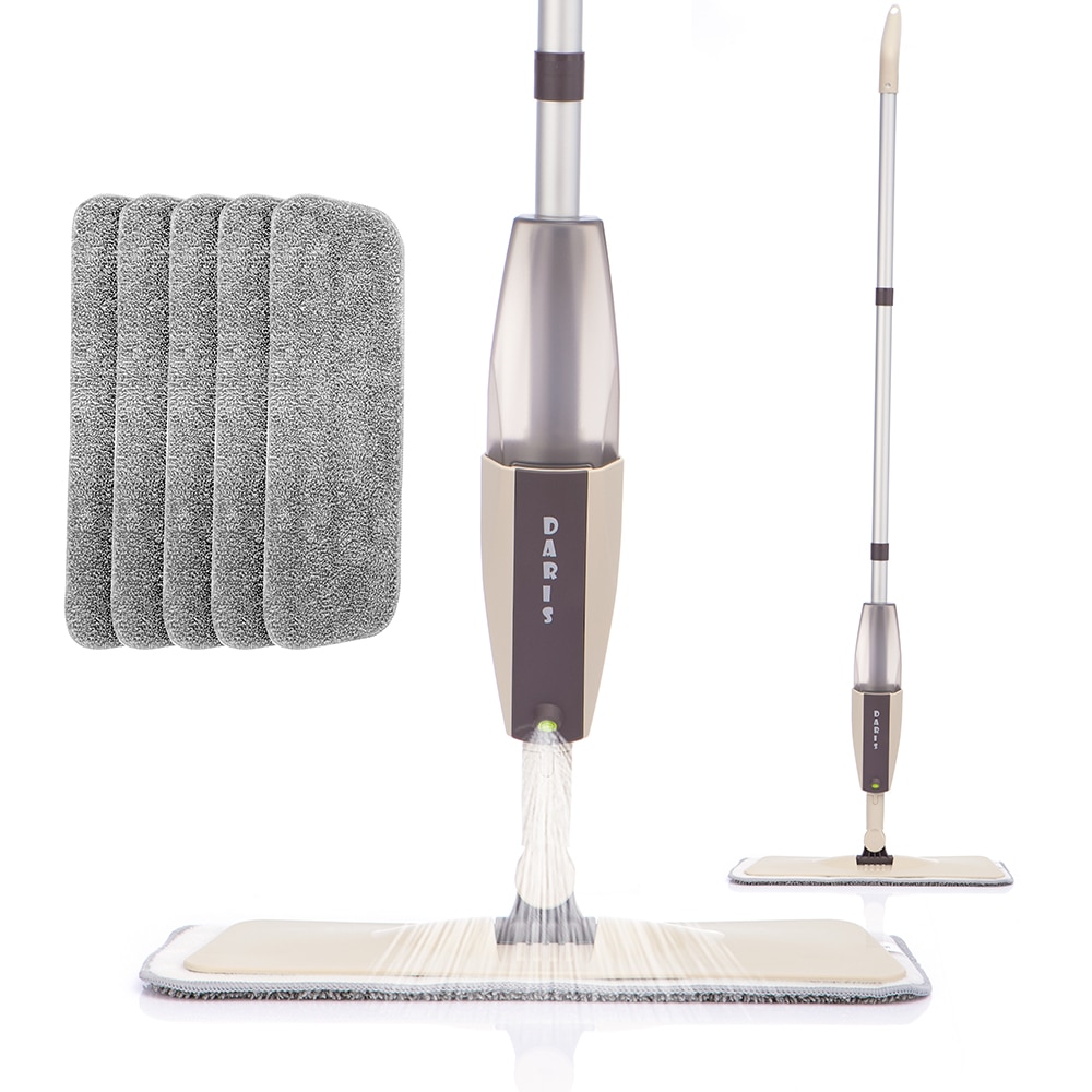Spray Mop Voor Floor Cleaning Microfiber Mop Droog Nat Mop Voor Tegel Laminaat Keramische Houten Vloer Schoonmaken Met 3 Herbruikbare pads