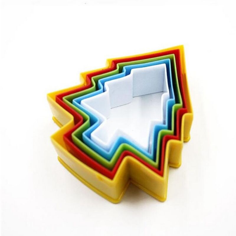 5/6PC Cookie Cutter Cake Mold Biscuit Fondant DIY Mold Star Heart Round Flower Shape Kitchen Baking Tools Cake Decor Cookie Mold: 07