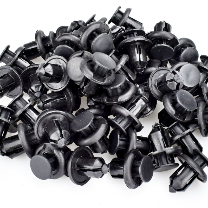 50* Set Fender Liner Fastener Rivet Push Clips Retainer 10 Mm Hole Dia For Honda
