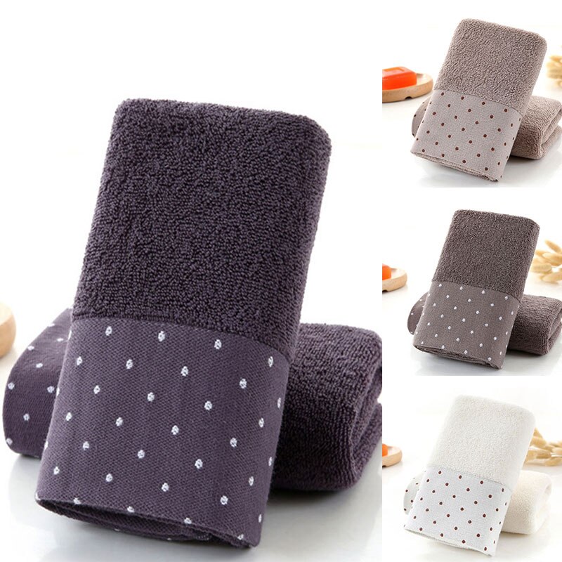 Luxe Zachte Witte Dot Handdoeken Badkamer Sterk Water Absorberende Volwassen Strandlaken Bad Douche Handdoek Dikke Handdoeken 35X75cm