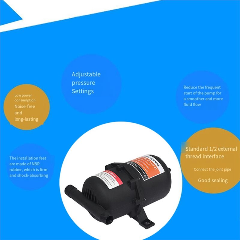 0.75L Micro Diaphragm Pressure Tank for RV & Yacht - Constant Pressure Water Pump Accumulator