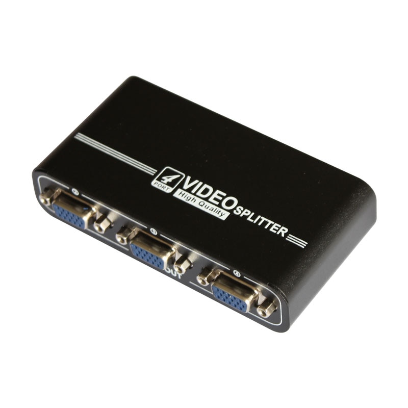 V1S4 vga splitter 1x4 1 in 4 out 450mhz device 1920*1440 4 port vga video splitter duplicator