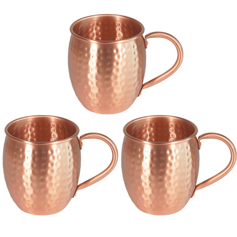 100 % Kupfer, Moskauer Maultier-Becher, langlebig, kupferfarbene Bierkrüge, 12 Unzen, Kaffeebecher, Milchbecher, reines Kupfer, Barbecher, Trinkgeschirr: verrotten