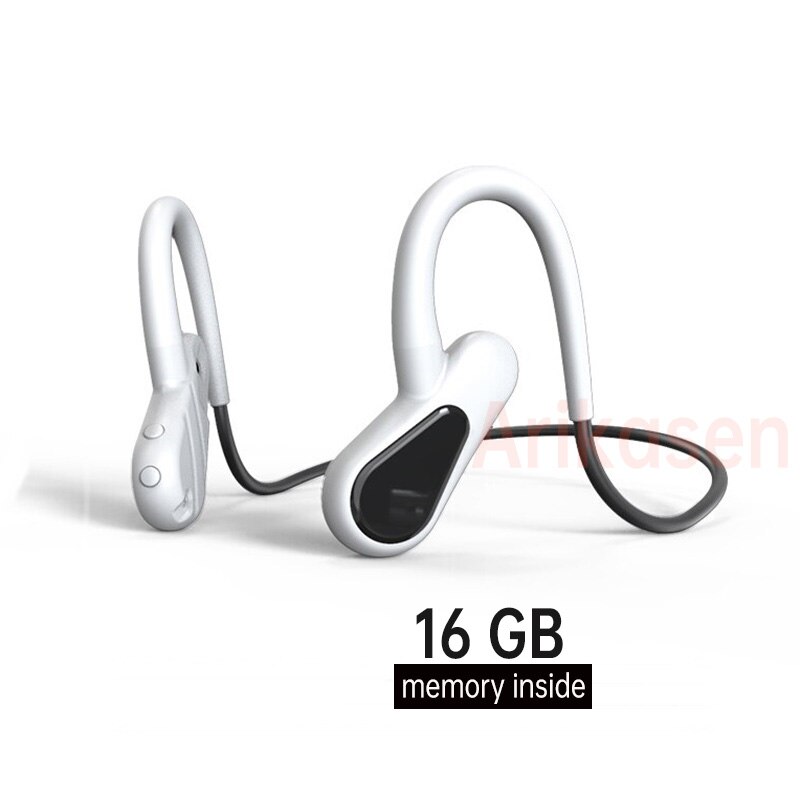 Music Player Wireless Headphones MP3 Bluetooth-Compatible Bone Conduction Open Ear Sweatproof Wireless Earphone with Microphone