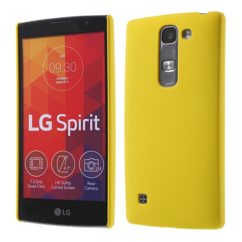 Voor Lg Geest H440N H440Y Telefoon Case Luxe Tas Rubber Hard Plastic Phone Case Back Cover Back Shell Voor Lg geest Guard: Yellow