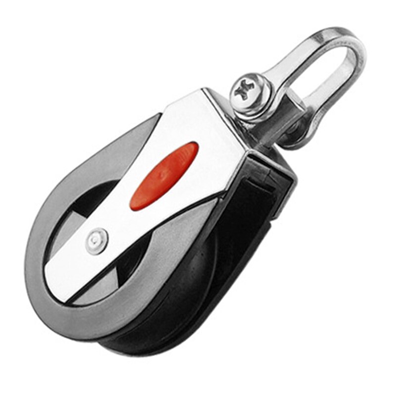 1Pcs Stainless Steel Pulley Single Wheel Rotary Lifting Rope Pulley Block Bearing Crane Tool