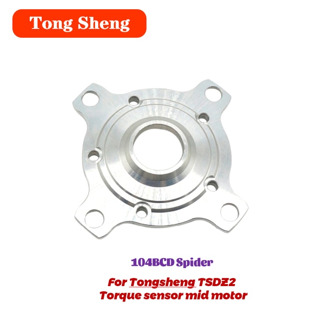 Tongsheng Mid Drive Motor Torque Sensor TSDZ2 Electric Bicycle Ebike Conversion Kit Fixed Screw Seal Parts Accessories: 104BCD spider