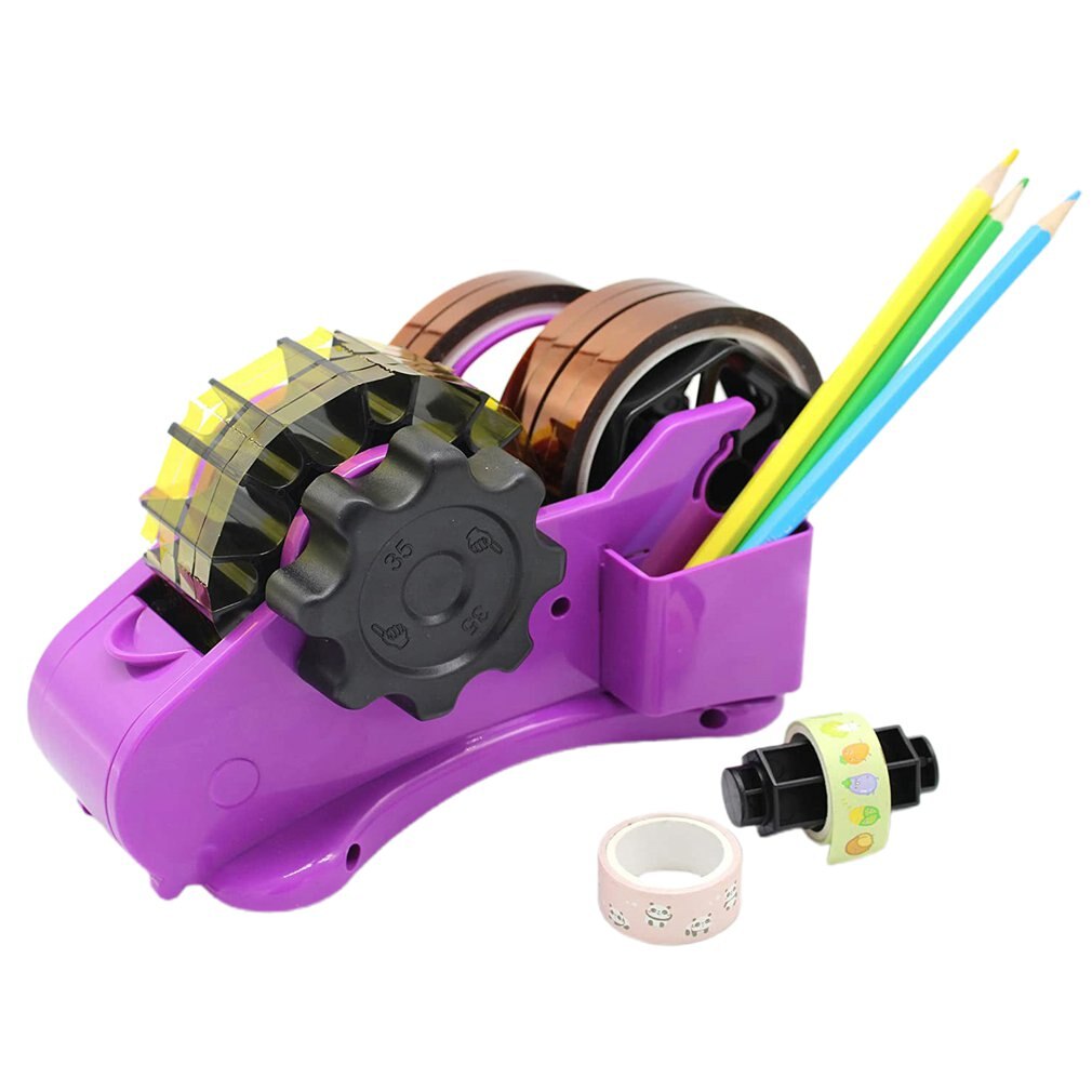Semi-Automatic Tape Dispenser With 35Mm Fixed Length Tape Cutter Desktop Office Packaging Household Tools: 2
