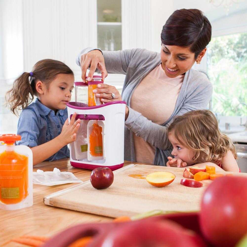 Pressoir Station alimentaire | Organization des aliments pour bébés stockage des conteneurs ensemble de machines à aliments pour bébés Machine à emballer des fruits