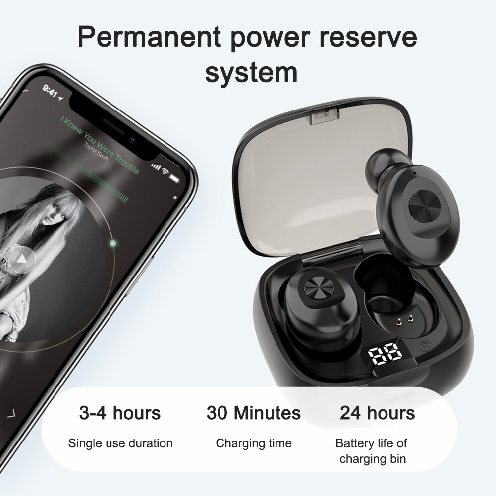 Auriculares inalámbricos XG8 TWS con pantalla Digital, compatibles con Bluetooth 5,0, miniauriculares deportivos