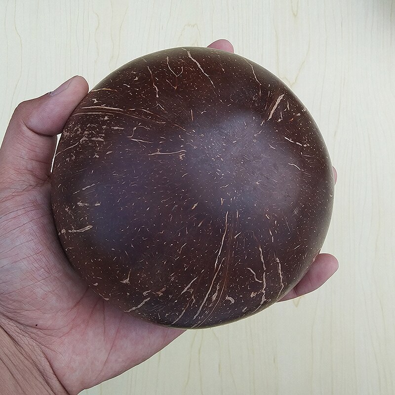Bol en noix de coco naturelle importé du Vietnam, fait à la main, artisanat exquis adapté à la consommation de salade de fruits, vaisselle domestique