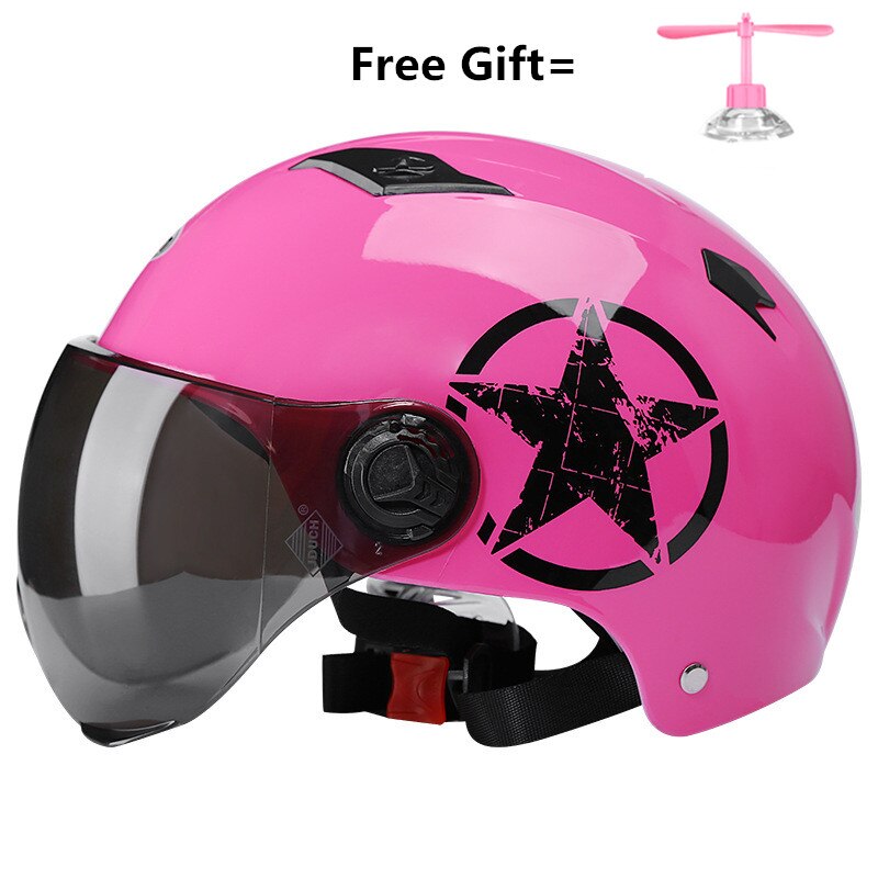Motorsykkel hjelm scooter sykkel åpent ansikt halv baseball lokk anti-uv sikkerhet hard hatt motocross hjelm flere farger beskytte