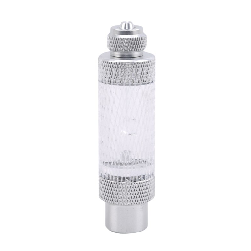 Akvarium backventil typ singel- / dubbelhuvudregulator diffusor  co2 bubbeldisk fisk tank metall kontrollräknare bubbelmätare: Enda huvud
