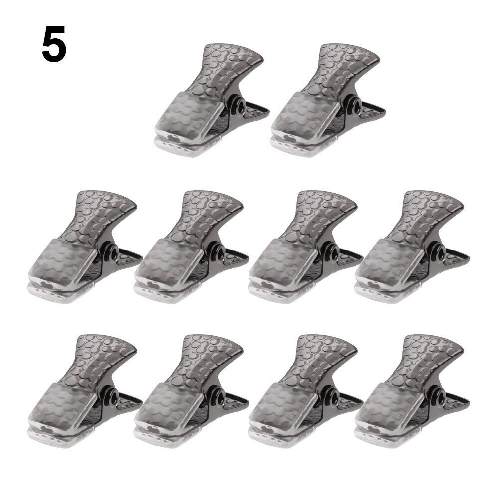 10 sztuk/zestaw metalowa plakietka identyfikacyjna smycz posiadacz karty klip smycz łańcuszek robić okularów klip anty-Stracony biżuteria chwyt mocowania akcesoria linowe: 5