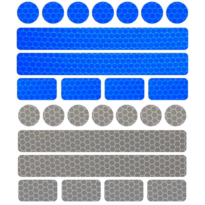 5 Stuks/partij Reflecterende Fiets Stickers Plakband Voor Fiets Veiligheid Wit Rood Geel Blauw Fiets Stickers Fiets Accessoires