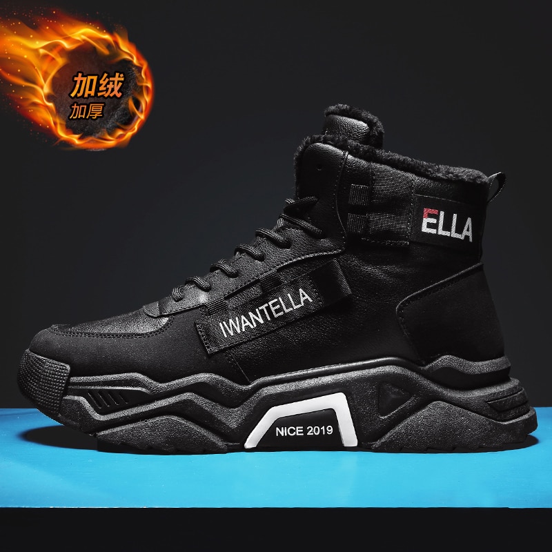Exklusiva vinterskor män sneakers för män slip on manliga skor vattentäta hålla varma casual skor män