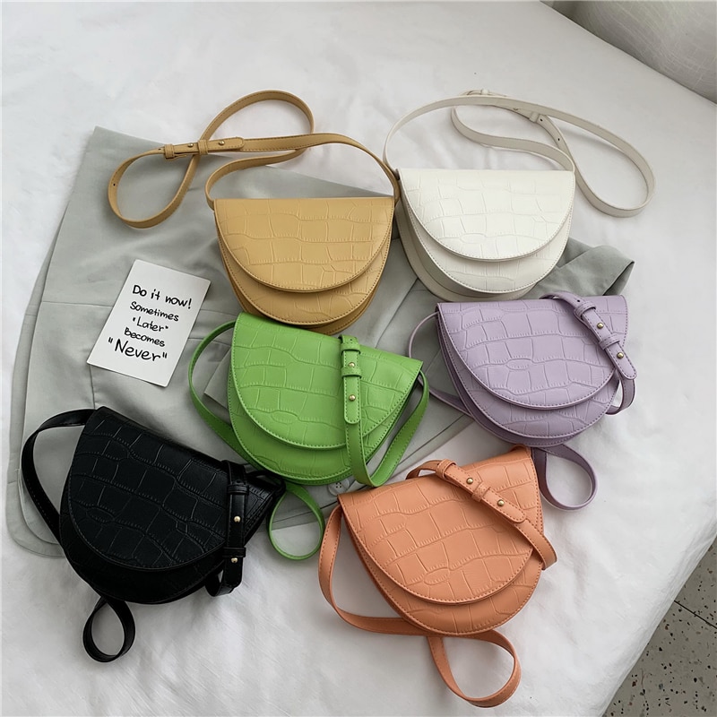 Crossbody tassen voor dames leren schoudertas klep messenger bag effen kleur dames portemonnee vintage zadeltas