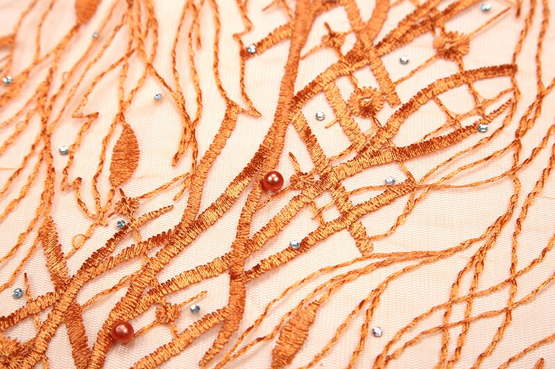 Koronka haftowana francuska koronka z afrykańską koronką tkanina ślubna z francuskiej koronki