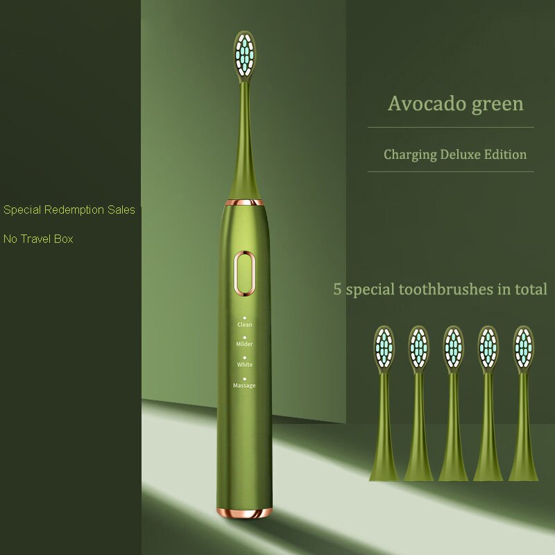 Beauty Electric Toothbrush USB Rechargeable Support 4 Modes 3 Intensions IPX7 Waterproof Adult Toothbrush Automatic Sound Wave