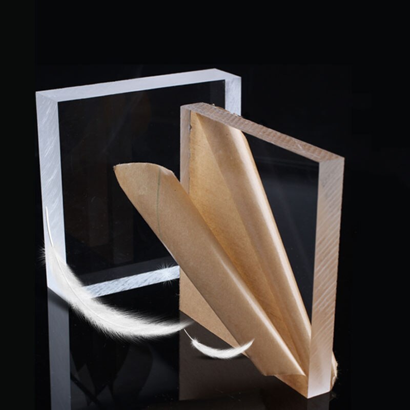 Plaque en plexiglas Transparent, 1 pièce, épaisseur 10mm, feuille de plastique transparente, verre organique, acrylique