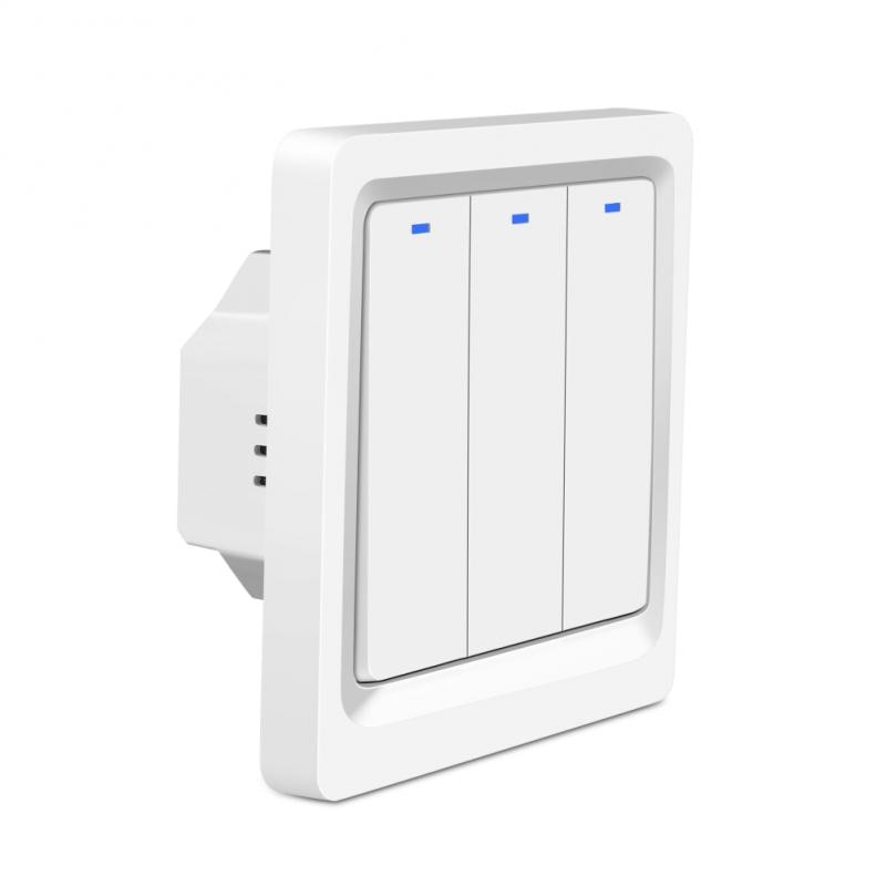 Wifi Wall Touch Switch 1/2/3 Gang 220V Zigbee TUYA Single Fire Smart Touch Switch For Alexa Google Home Assistant EU Smart Home