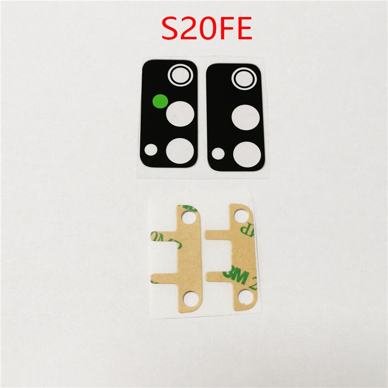 2pcs/lot For-Samsung Galaxy S20 FE Housing Rear Back Camera Glass Lens For-Samsung Galaxy S20FE S 20FE Back camera glass