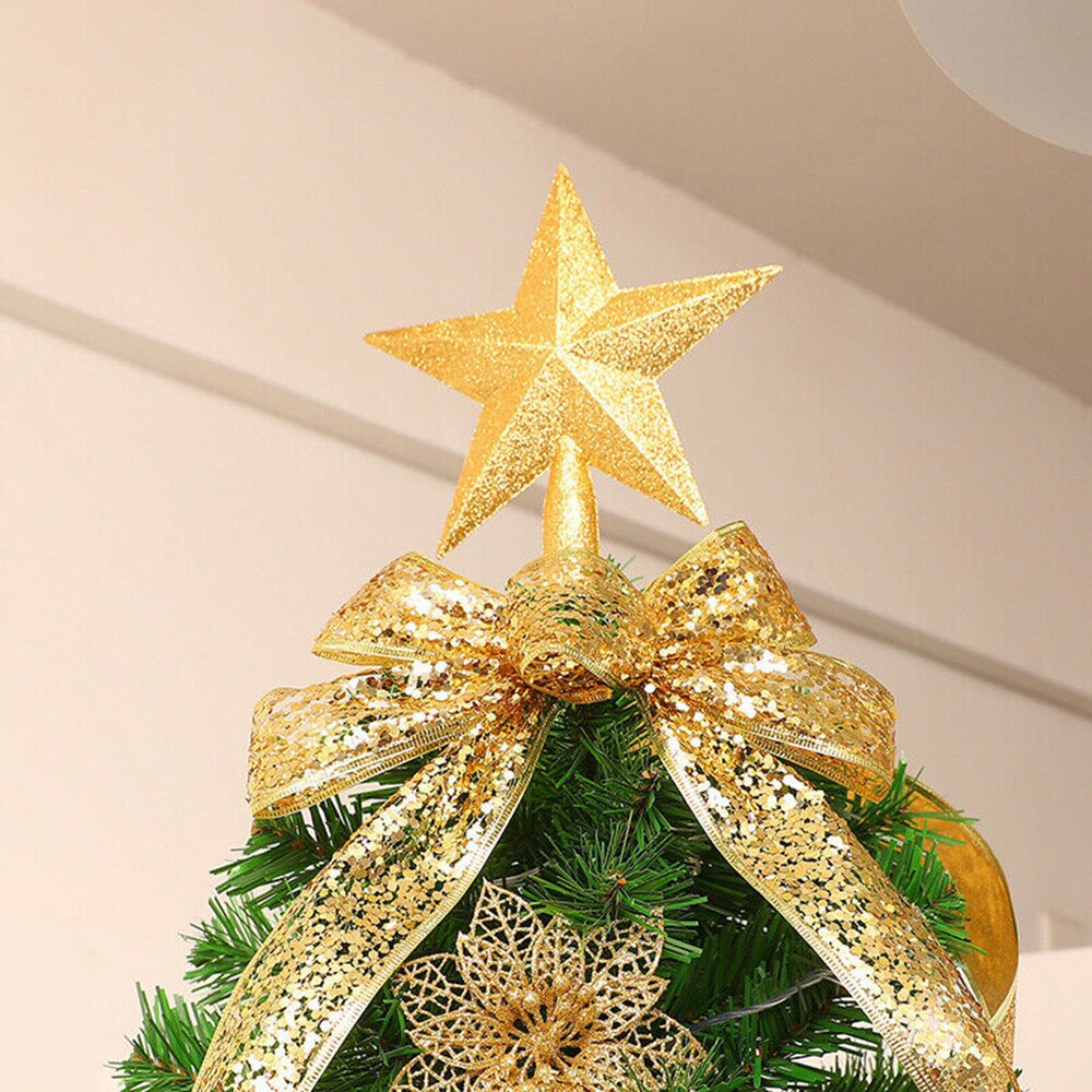 Large Glitter Star Christmas Xmas Tree Topper Decoration Xmas Treetop Ornament Merry Christmas Decor For Home Year