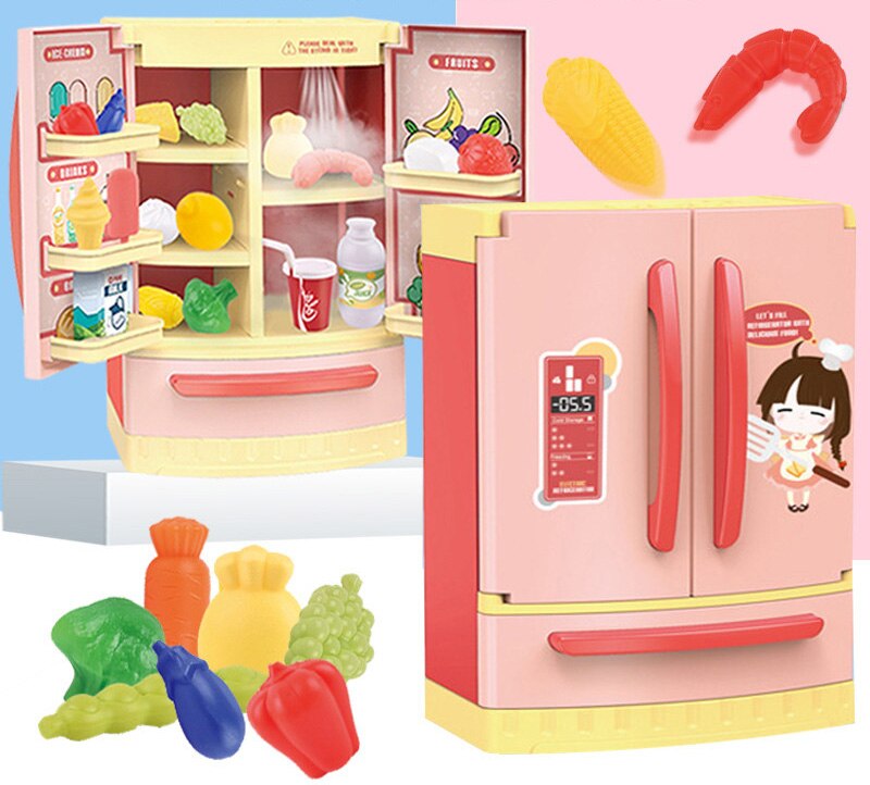 Bambini Giochi Di Imitazione Casa del Giocattolo di Simulazione Frigorifero Lavatrice Macchina Fornello di Riso Cucina Giocattolo Mini Regalo del Giocattolo Per i bambini Le Ragazze: Ab