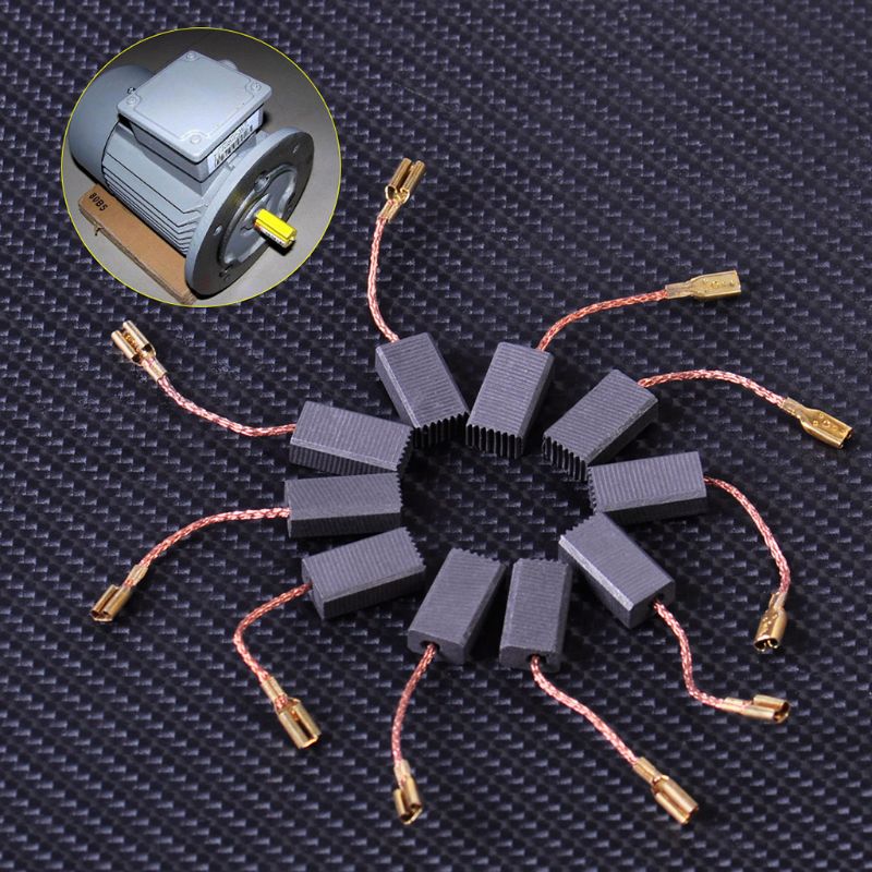 10 stk. kulbørster udskiftning passer til bosch gws 580 gws 850 c gws 7-115 gws 8-125 gws 9-150cs gws 6-100 d11 g8tb