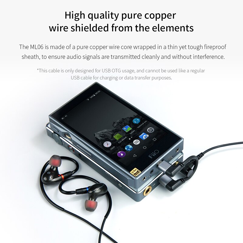 FIIO ML06 Micro to Micro USB Data Cable for USB DAC Q1 Q5 X5III