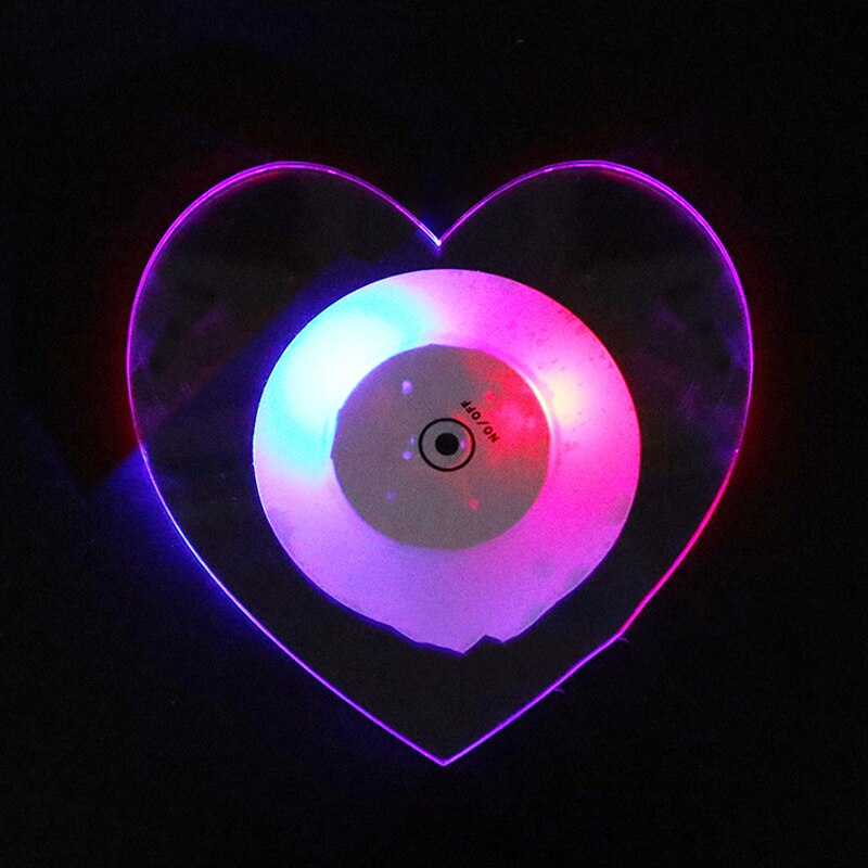 Acryl Crystal Led Glow Coaster Bar Cocktail Glitter Slim Base Barman Sfeer Licht Verlichting Coaster Feestartikelen: 7