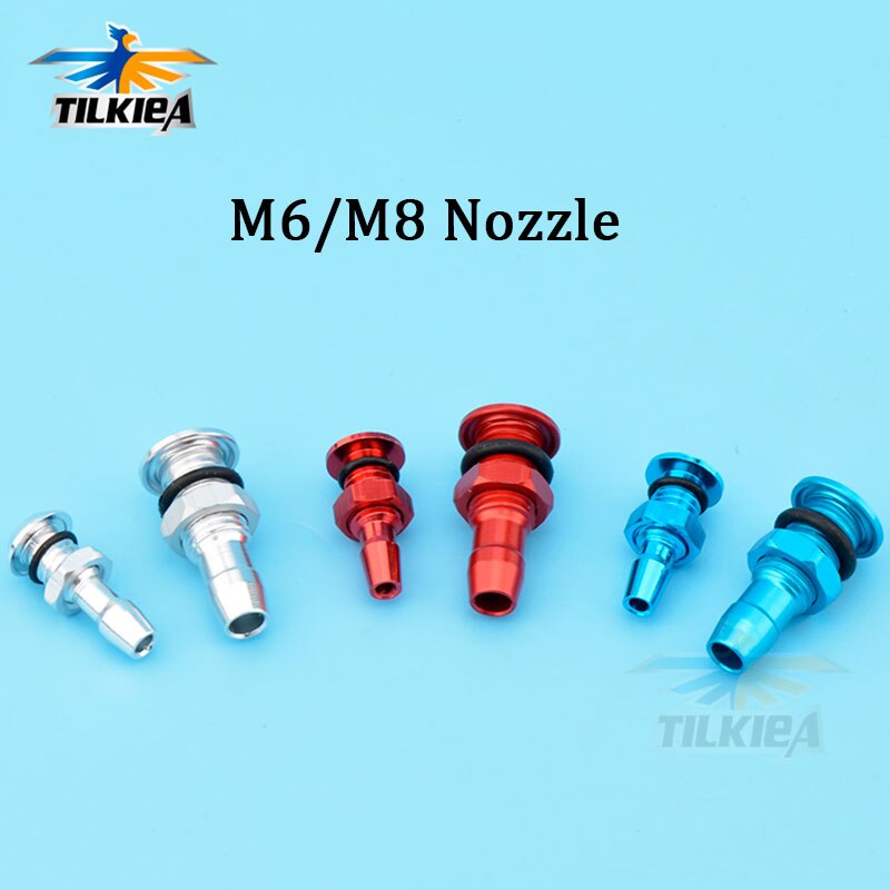 1pcs M6/M8 RC Barca di Alluminio Ugello 3 di Colore Adatto Per La Electric Boat Metanolo A Benzina Barca 26CC