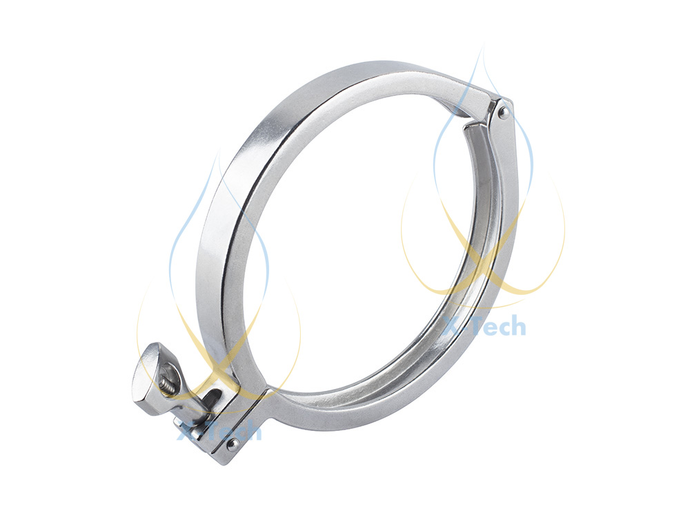 6" Tri-Clamp, Tri-Clover, Single Pin Clamp. Stainless steel 304