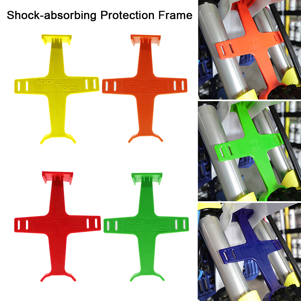 Protector de soporte de horquilla para Motocross, accesorio de ABS, acabado brillante, bloque Enduro, Protector de transporte
