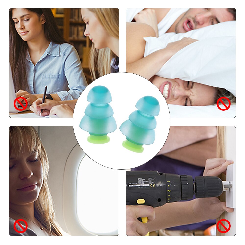 1 Pair Waterproof Swimming Silicone Swim Earplugs for Adult Swimmers Children Diving Soft -Noise Ear Buds Plug Accessories