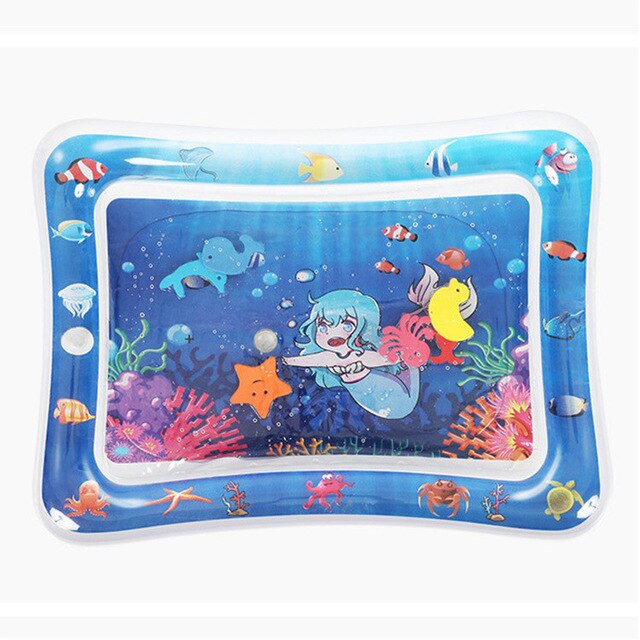 Water Mat Baby Inflatable Patted Pad Baby Inflatable Water Cushion Infant Play Mat Toddler Funny Pat Pad Toys: N 66x50cm