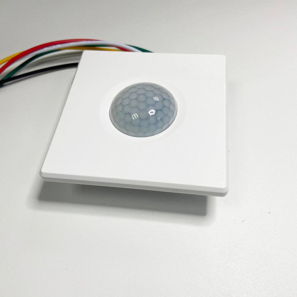 wall mounted 86mm box movement infrared detector 12V wired motion sensor NC NO relay signal smart control security alarm