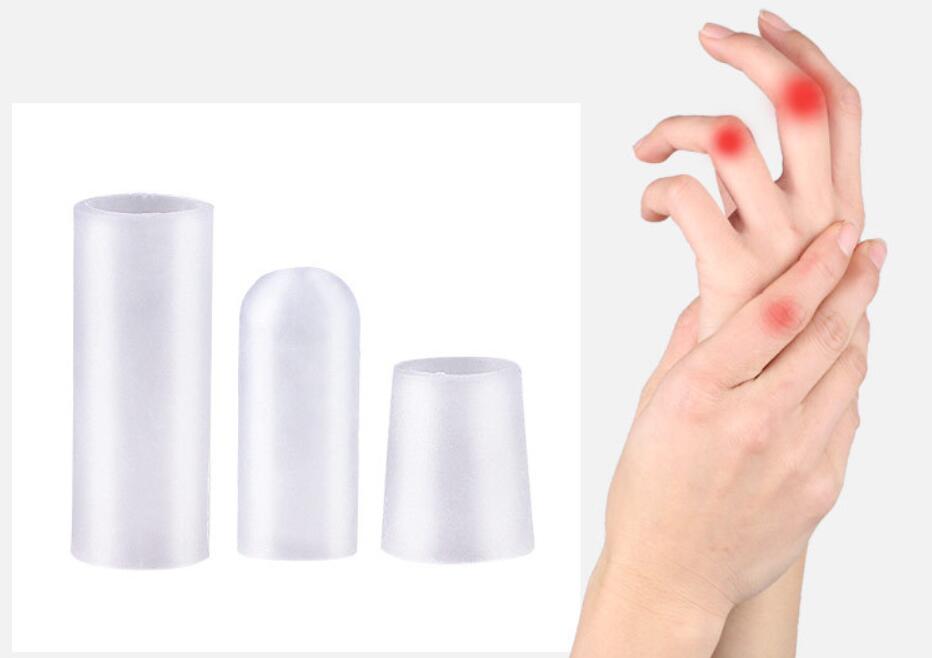 2Pcs Silicone Finger Toe Protector Separator Pain Relief Corn Callus Remover Applicator Soft Gel Tube Pedicure Tool Foot Care