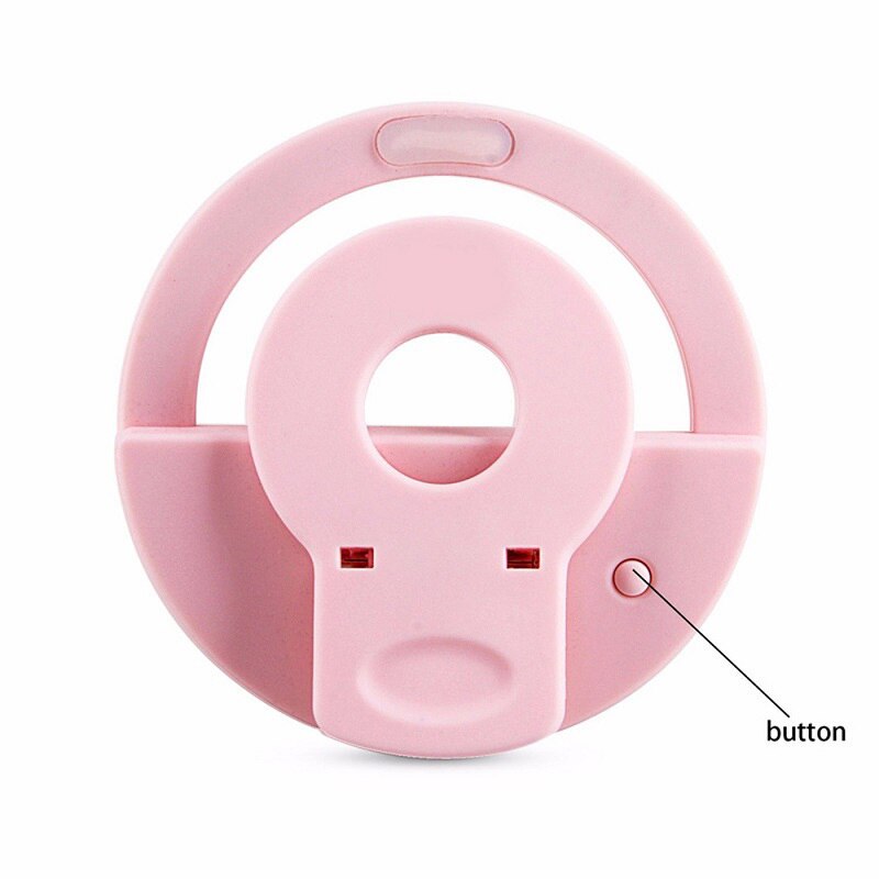USB Selfie LED White Ring Light Supplementary Enhancing For Phone Fill Light Adjustable Brightness