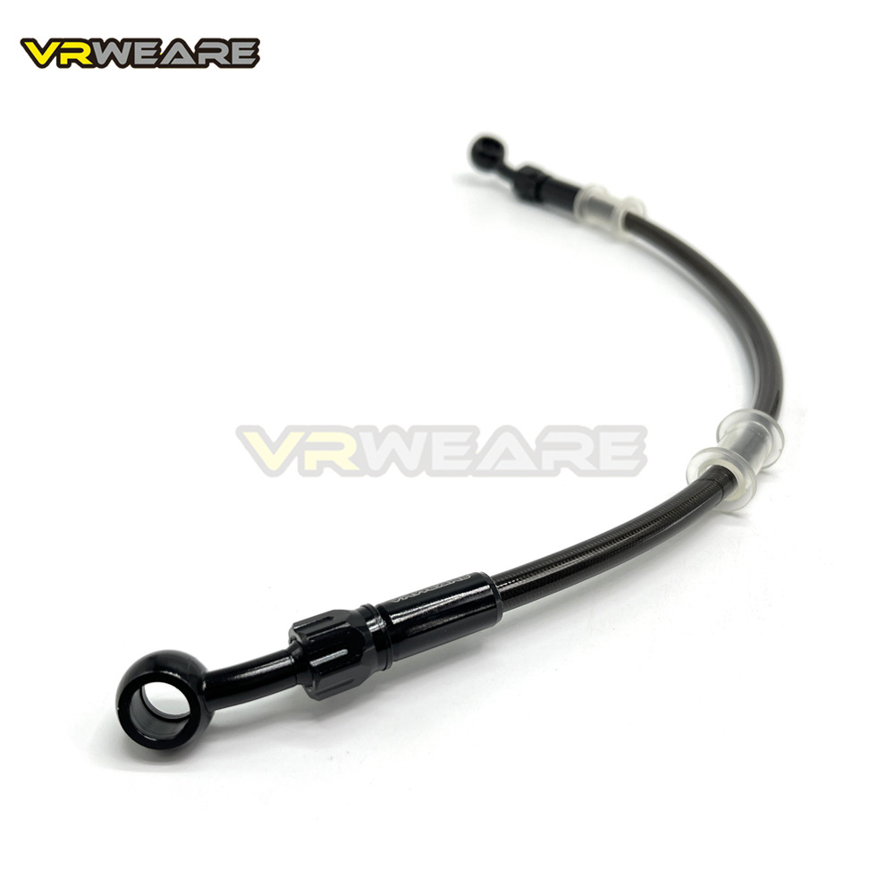Manguera de freno de motocicleta, línea de freno trenzada de acero inoxidable con banjo giratorio de 360 grados, apta para ATV Pit Dirt Street Racing Bike