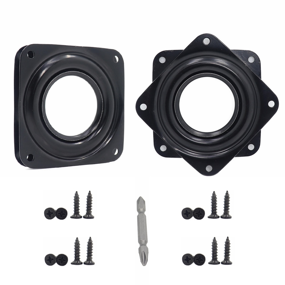 3 Inch Lazy Susan Turntable Bearings Kits 2Pack Rotating Bearing Plate Spinner Replacement Part 5/16" Thick For Display Racks